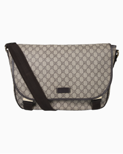 Bolsa Gucci Messenger GG Supreme Couro e Canvas