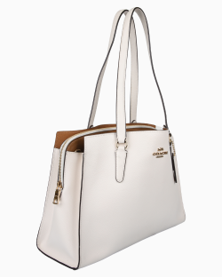 Bolsa Coach Tote Couro Off White