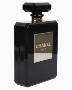 Bolsa Chanel Iconi Perfum Nº5 Acrílico Preto