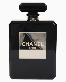 Bolsa Chanel Iconi Perfum Nº5 Acrílico Preto