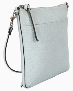 Bolsa Coach Messenger Couro Azul