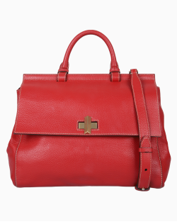Bolsa Hugo Boss Couro Vermelha