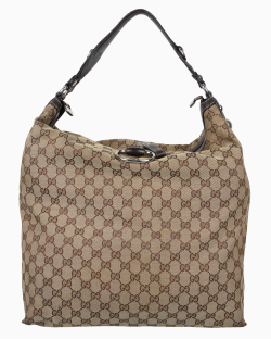 Bolsa Gucci Icon Bit Medium Hobo GG Canvas Monograma