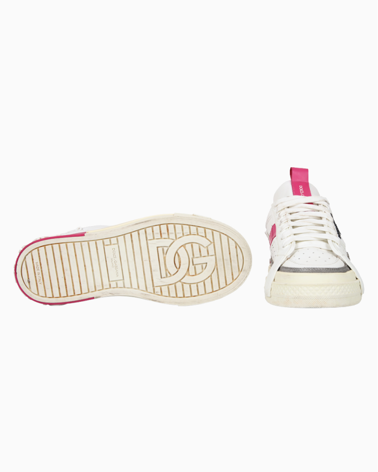 Tênis Dolce & Gabbana Original 2.Zero Rosa e Branco Feminino