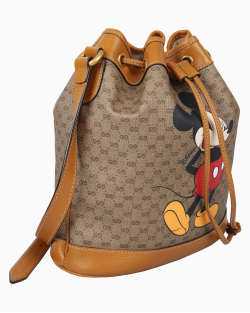 Bolsa Gucci x Disney GG Candy Mickey Mouse Bucket Caramelo