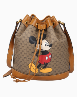 Bolsa Gucci x Disney GG Candy Mickey Mouse Bucket Caramelo