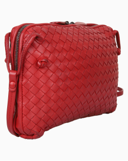 Bolsa Bottega Veneta Nodini Vermelha