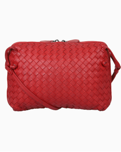 Bolsa Bottega Veneta Nodini Vermelha