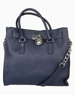 Bolsa Michael Kors Couro Tote Azul Marinho
