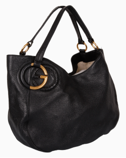 Bolsa Gucci Twill Couro Preta