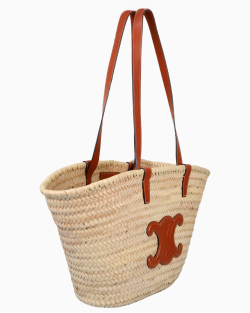 Bolsa Celine Classic Panier Média Palha Natural