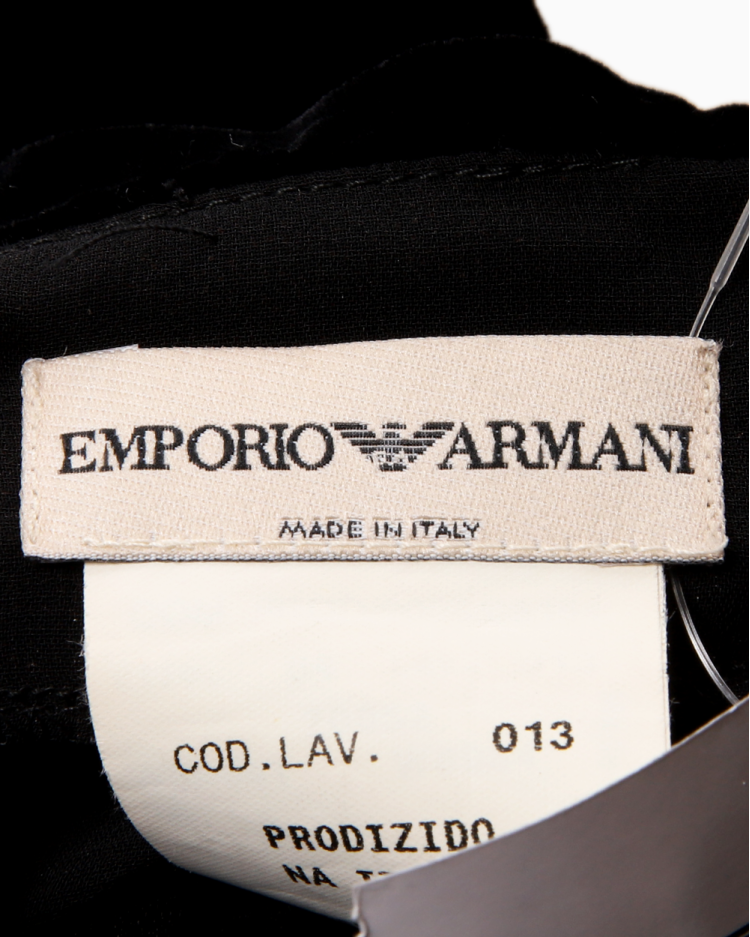 Vestido Empório Armani Original Veludo Preto Feminino