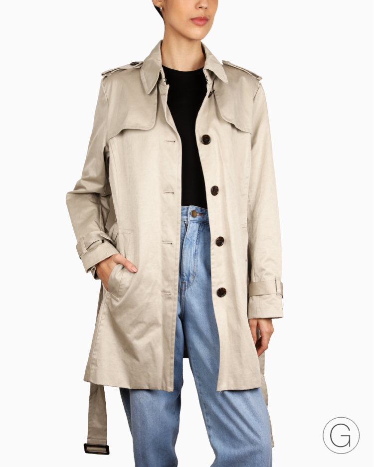 Casaco Banana Republic Original Trench Coat Verde Feminino