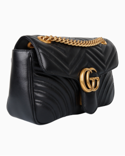 Bolsa Gucci GG Marmont Pequena Preta