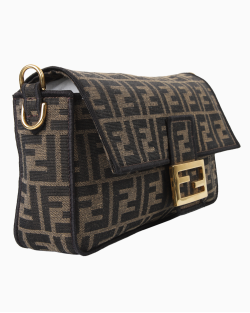 Bolsa Fendi Baguette FF jacquard Monograma
