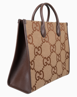 Bolsa Gucci Jumbo GG Tote Canvas Marrom
