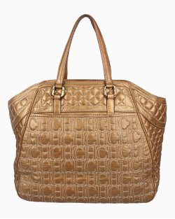 Bolsa Carolina Herrera Grande Dourada