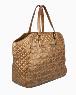 Bolsa Carolina Herrera Grande Dourada