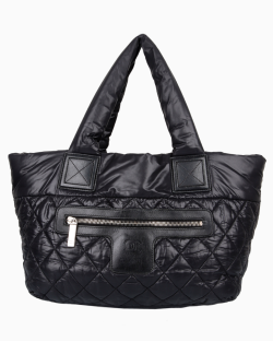Bolsa Chanel Coco Cocoon Small Tote Preta