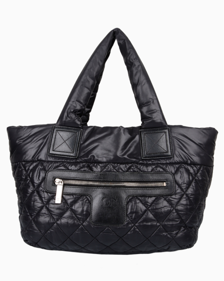Bolsa Chanel Original Coco Cocoon Small Tote Preta Feminina