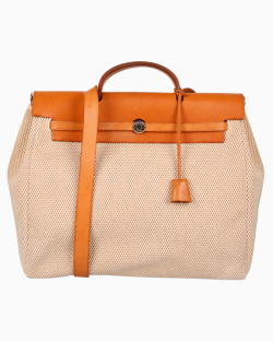 Bolsa Hermès Herbag GM 2-In-1 Canvas Off White