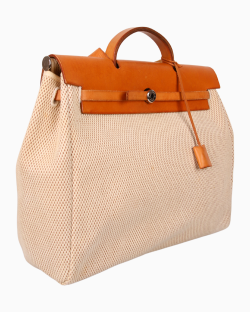 Bolsa Hermès Herbag GM 2-In-1 Canvas Off White