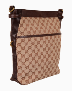 Bolsa Gucci Vintage Braided Handle Messenger GG Supreme