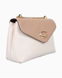 Bolsa Coach Tammie Couro Bicolor