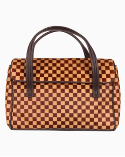 Bolsa Louis Vuitton Vintage Lionne Calf Hair Damier Sauvage 