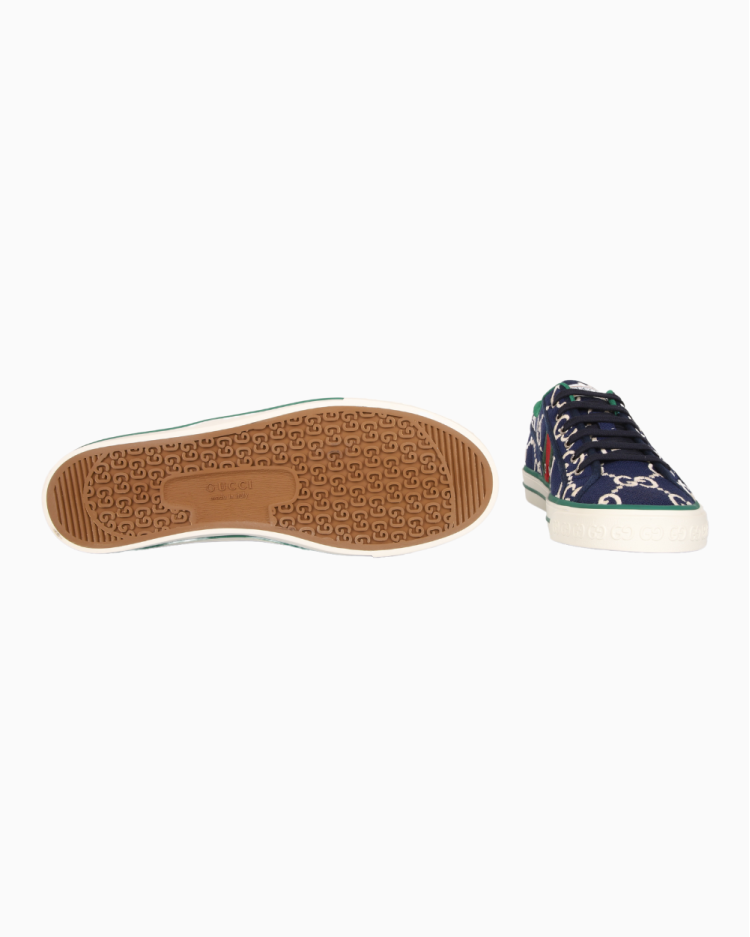 Tênis Gucci Original Tennis 1997 GG Azul Masculino