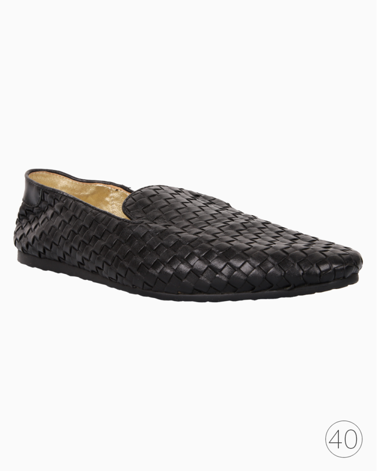 Mocassim Bottega Veneta Original Intrecciato Preto Masculino