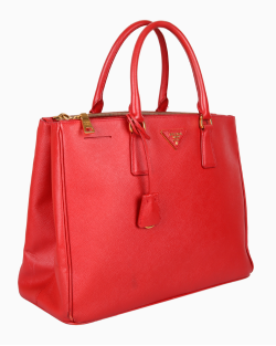 Bolsa Prada Galleria Saffiano Grande Vermelha