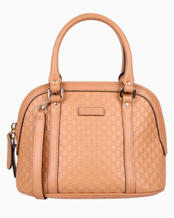 Bolsa Gucci MicroGuccissima Mini Dome Bege