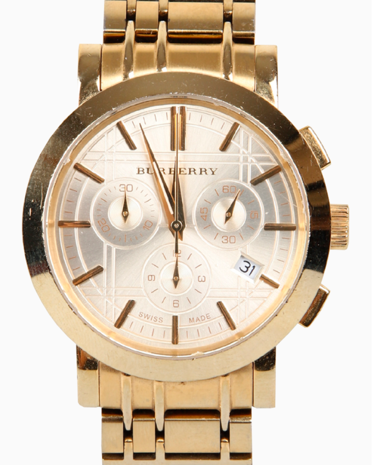 Relógio Burberry Original BU1757 Dourado Feminino