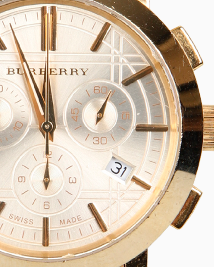 Relógio Burberry Original BU1757 Dourado Feminino