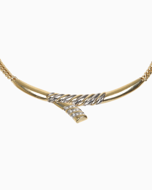 Colar Valentino Original Vintage Dourado Feminino