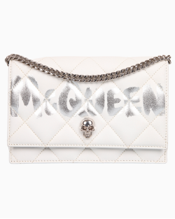 Bolsa Alexander McQueen Skull Branca