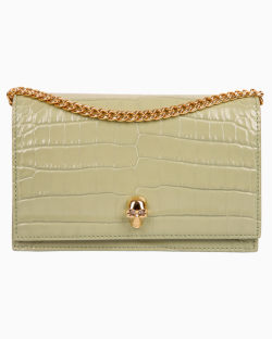 Bolsa Alexander McQueen Skull Verde