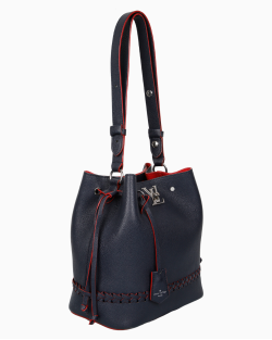 Bolsa Louis Vuitton Lock Me Bucket Azul Marinho