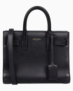 Bolsa Saint Laurent Sac de Jour Baby Tote Preta