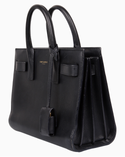 Bolsa Saint Laurent Sac de Jour Baby Tote Preta
