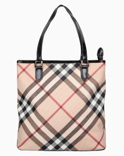 Bolsa Burberry Haymarket Check Tote Xadrez