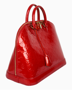  Bolsa Louis Vuitton Alma GM Verniz Vermelha