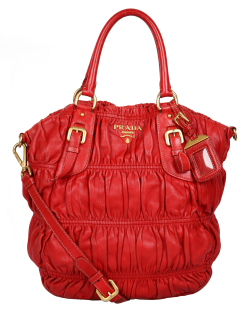 Bolsa Prada Nappa Gaufre Vermelha