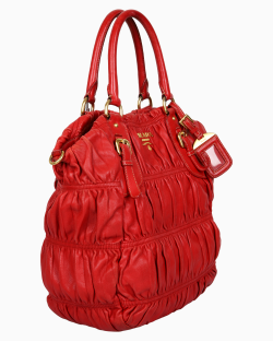 Bolsa Prada Nappa Gaufre Vermelha