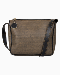 Bolsa Fendi Vintage Canvas Mesclada Preta