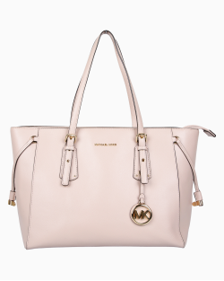 Bolsa Michael Kors Voyager Rosa Claro