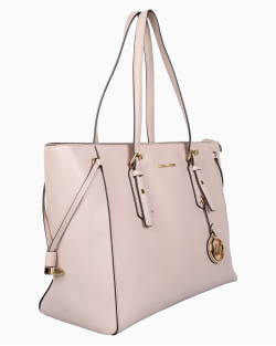 Bolsa Michael Kors Voyager Rosa Claro