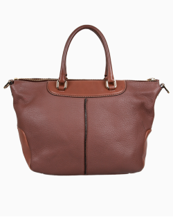 Bolsa TOD'S Satchel Couro Marrom