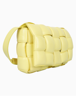 Bolsa Bottega Veneta Padded Cassete Amarela 